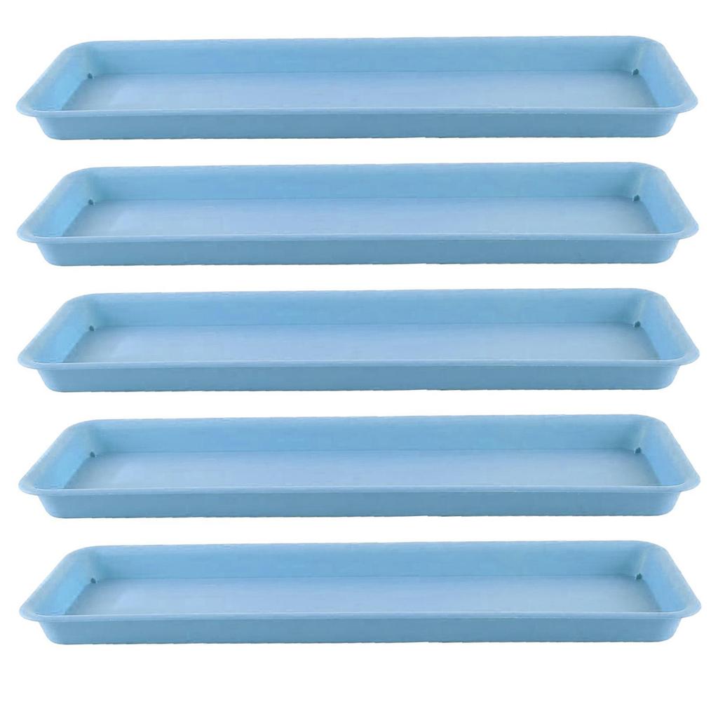 Planter Trays PP Plastic Plant Saucers Rectangular Drip Tray for Flower Pot Decoration in Home Balcony Courtyard