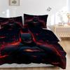 3pcs Batman Bedding Set, Duvet Cover and Pillowcases Machine Washable Seasons All Suitable, Design for Bedroom (No Filling)261