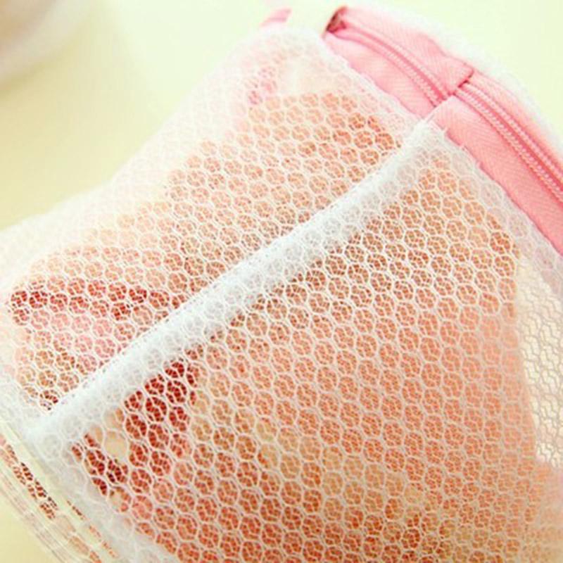 Home Supplies Double-deck Support Folding Bra Underwear Laundry Bag MIT