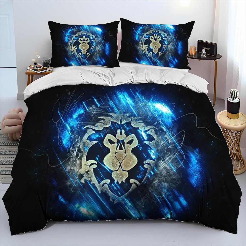 World of Warcraft, WOW, Mängija Mängija Tekikott Voodipesu Komplekt, Tekikoti Kate Voodi Komplekt Tekikoti Kate Padjapüür, Kuninga Suuruse Kuninganna Suuruse Voodipesu Komplekt