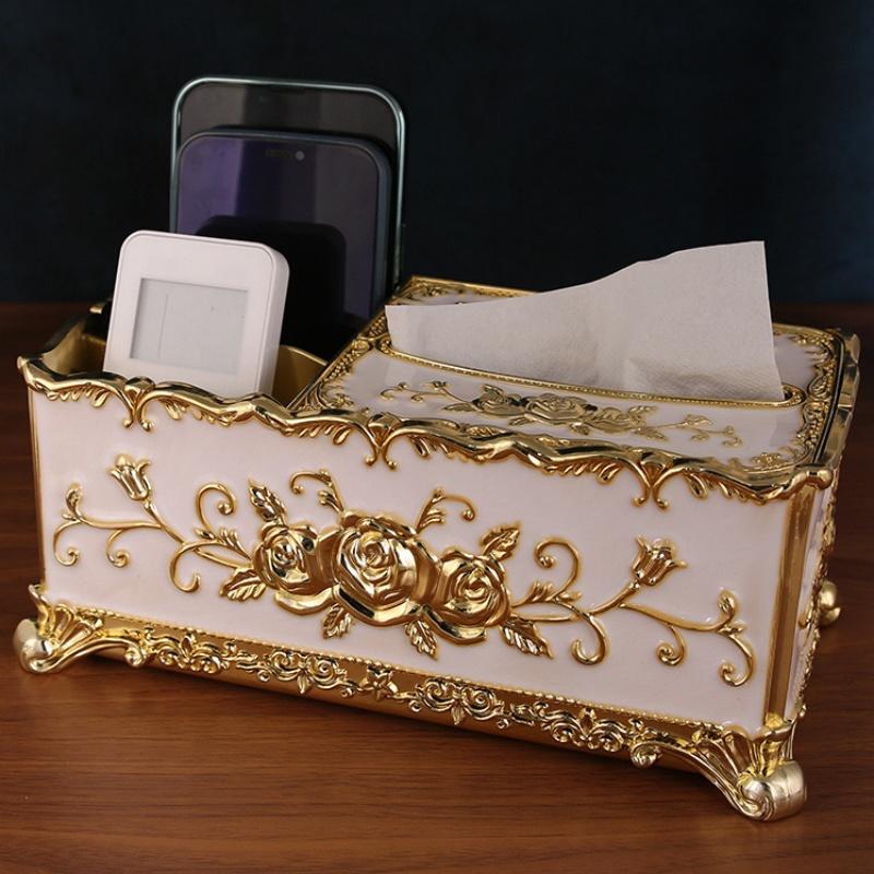 Multi-Functional Plastic Napkin Extraction Paper Box Remote Control Holder Home Napkin Dispenser Organizer Desktop Decorative