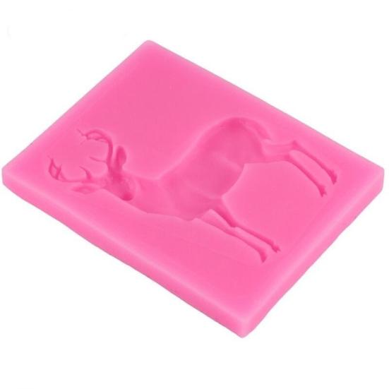 Christmas Deer Silicone Fondant Mould Kitchen DIY Cake Decor Chocolate Cookie Baking Decorating Mold