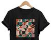 T-shirt d'art géométrique abstrait: T-shirt Artistique Moderne