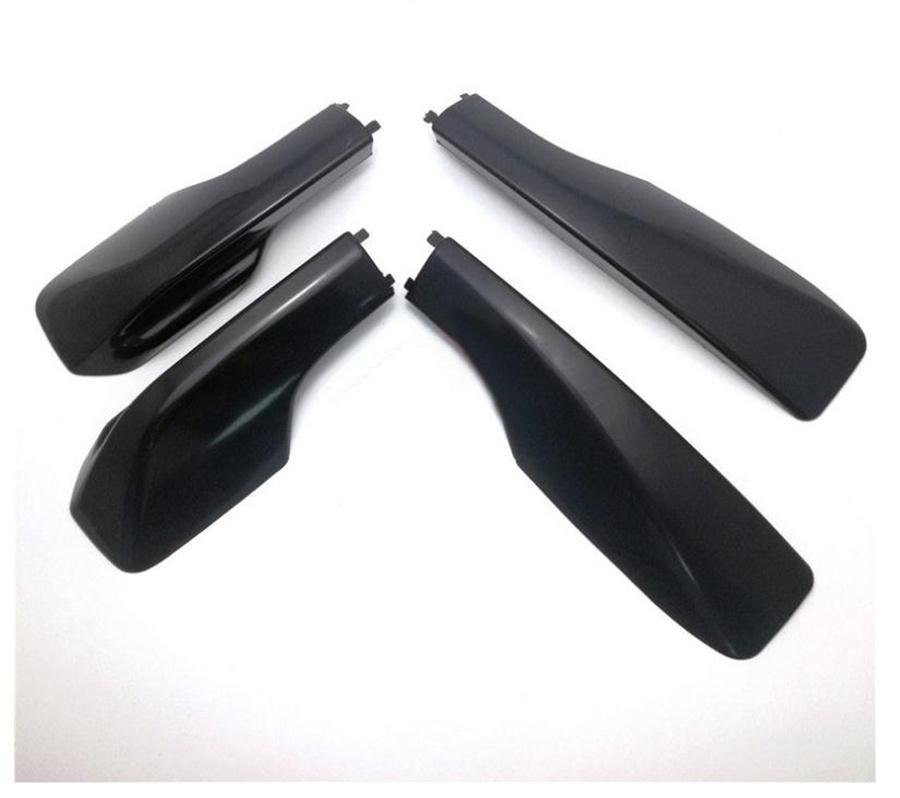 For 2001-2005 Toyota RAV4 4Pcs Car Roof Rack Cover Side Rail End Shell Black ABS