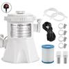 Pool Water Circulation Filter Unit for Above Ground Use, Corded Power Connection and ABS Housing for Daily Filtration Service and Household Pool Care