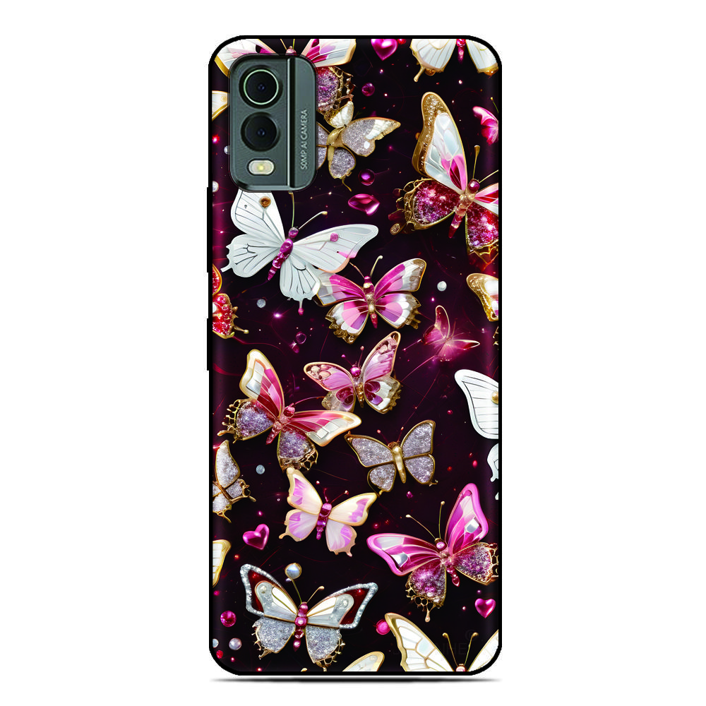 Butterfly Image Phone Case For Oukitel C69 C3 C2 C68 C62 C61 C57s C57 C58 P1 C1 Pro C59 C53 C51 C50 C38 C36 C35 C21 WP50 Cover