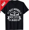 Funny 2 Corgis Dog Owner Corgi Mom Corgi Dad Retro Vintage Gift Unisex T-Shirt