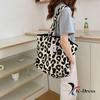 Hobo Eco Bag Leopard Canvas Shoulder Bag Fashion Large Capacity Luxury Shopper Handbag
