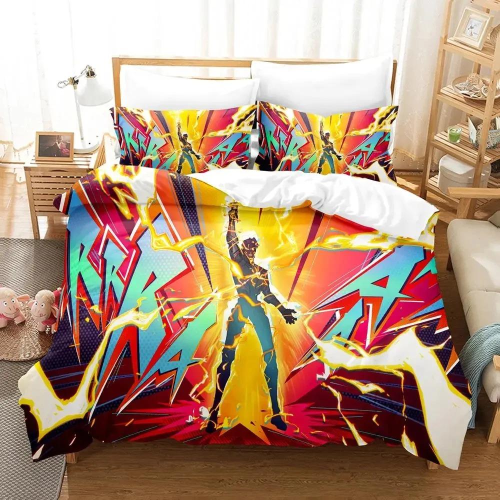 Anime-Spiel Hi-Fi Rush Bettwäsche-Set, Bettbezug, Bettgarnitur, Bettbezug, Kissenbezug, Bettdecke, Kingsize-Bett, Queensize-Bett, Jungen, Erwachsenen-Bettwäsche-Set