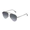 Irregular Frame Solid Color Sunglasses Men Sunglasses Silver FE40061U