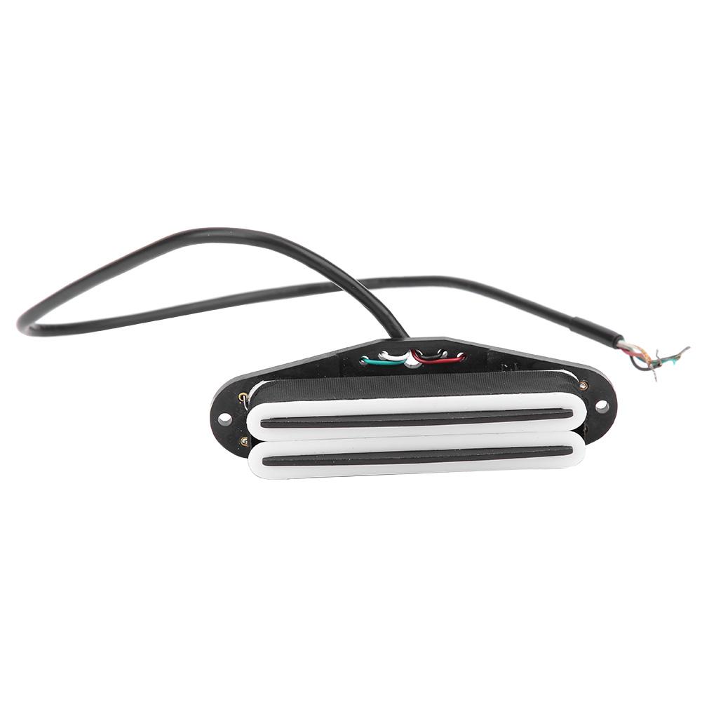 Pickups Kleine Elektrische Gitaaronderdelen Muziekinstrument Accessoires voor ST DualRail 11KWeerstand(Wit Zwart‑Rail )