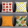 45x45cm Fruit Pattern Home Decoration Pillowcase Living Room Sofa Seat Office  Cushion  Cover