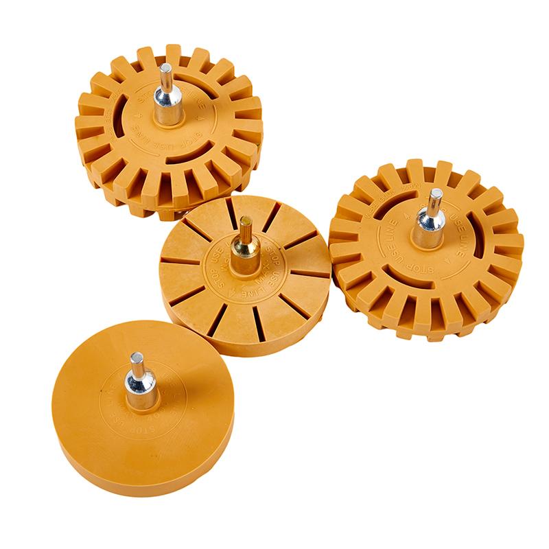 8/10Cm Car Pneumatic Rubber Wheel Eraser Car Sticker Paint Clean Auxiliary Tool