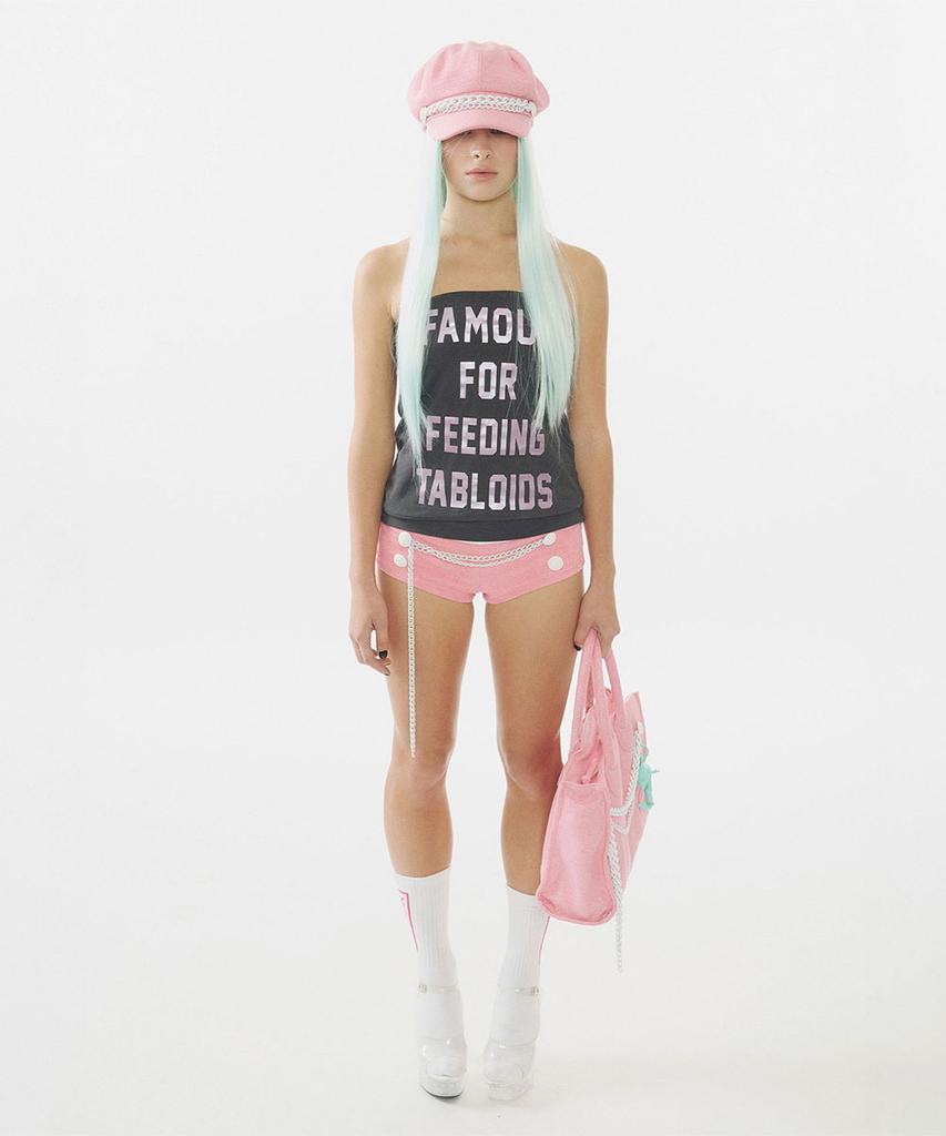 SCULPTOR Chain Terry Shorts Acid Pink