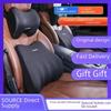 Memory Foam Car Headrest and Lumbar Support Cushion Set for Neck and Back Support While Driving.