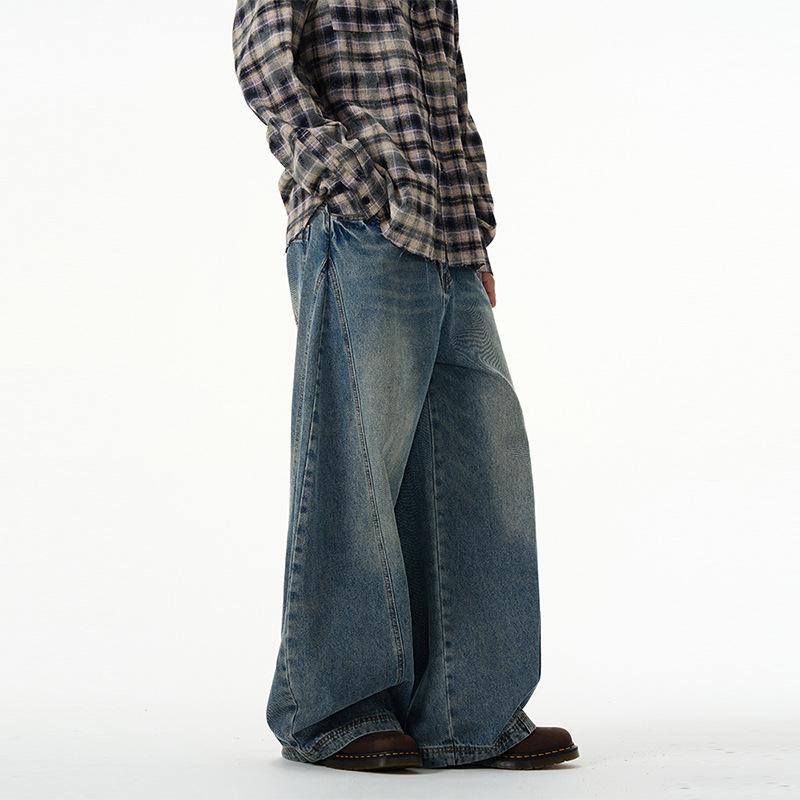 Pantaloni Falcetto Banana Design Scimitarra 2024: Jeans retrò a gamba larga destrutturati per uomo e donna