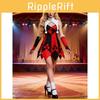 Halloween Clown Costume For Women With Polyester Fabric And Fantasy Theme For Stage Performance