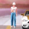Figurines Filles Miniatures Modèle Diorama Figure Féminine Personnes Peintes à la Main pour Scène DIY