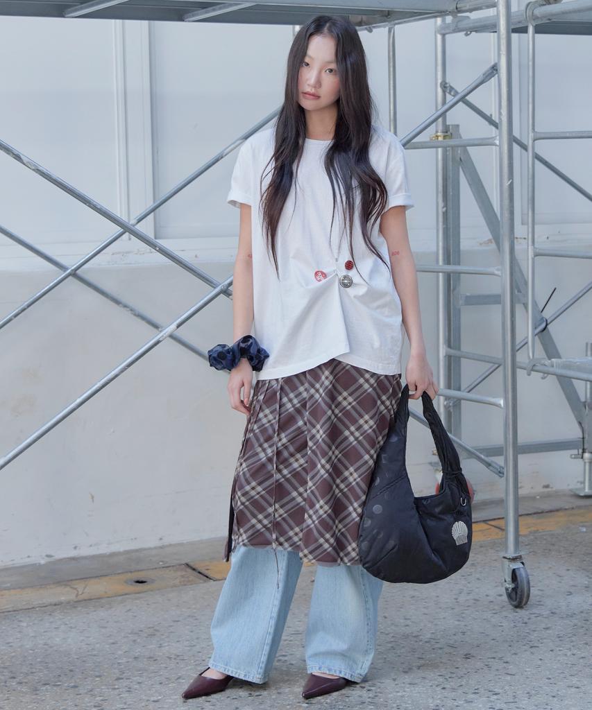 Haveawhale Dot Padding Bag (Bk)