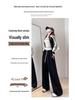 Damen High-Waist Colorblock Wide-Leg Jogginghose für Frühling/Herbst 2026