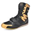Professional Lightweight Anti Slip Wrestling Training Shoes, High-quality Black Gold Combat Gym Boxing Shoes, Sizes 39-46