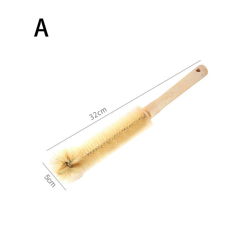 Wooden Cup Brush Cup Scrubber Glass Cleaner Brush Glass Cup Cleaning Brush