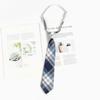 Kids Tie With Striped Badge Pattern For School Uniforms And Casual Wear