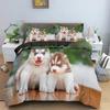Cute Cats Duvet Cover Puppy Pattern Soft Bedding Set Twin King Size Comforter For Bedroom Home Textile