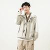 New Balance Jackets Unisex White Hooded Moderate Other 5AC14103-BEI