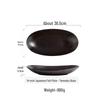 ZISIZ Japanese Style Oval Ceramic Fish Plate