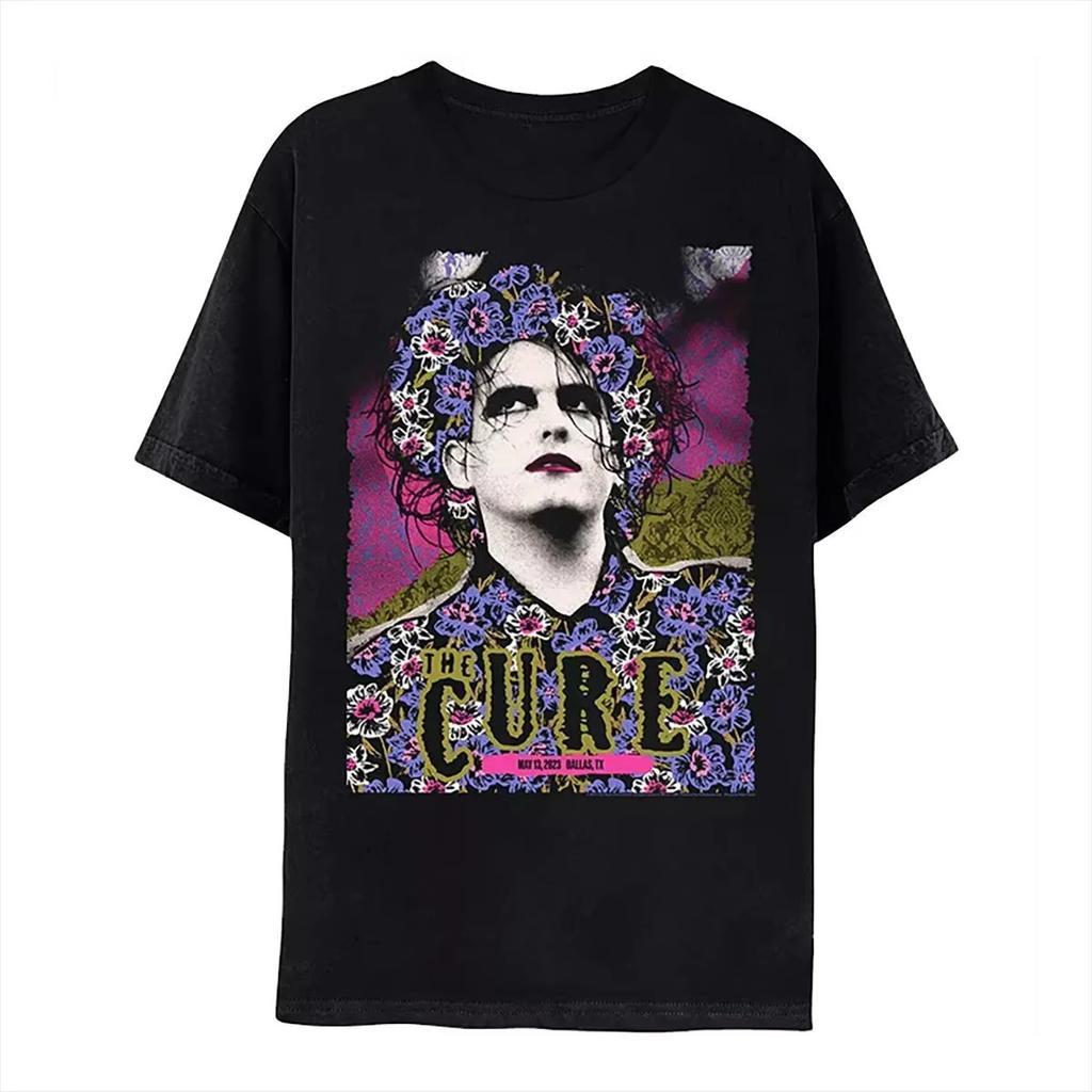 The Cure Treatment Band Non-Mainstream Rock Punk Print Übergroße Reine Baumwolle Herren- und Damen-Kurzarm-T-Shirts