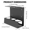 Spray Holder Wall Mount Accessories, 2 Removable Drip Cups, Organizer Tools for