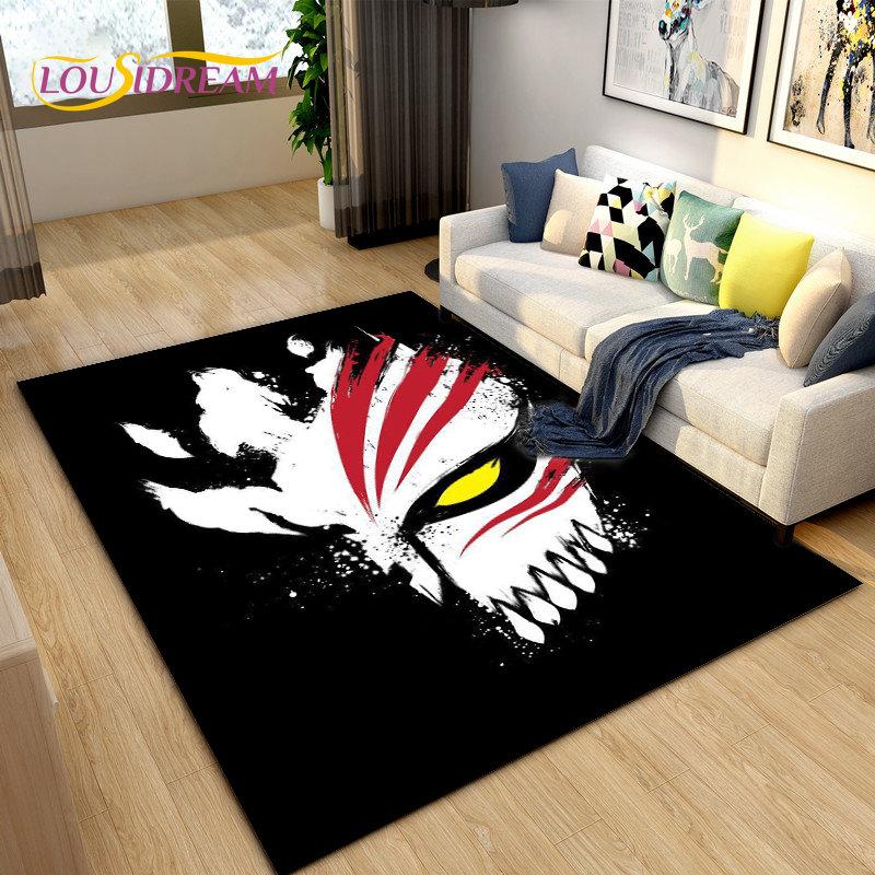 Bleach Japan Anime Cartoon Area Rug Large,Carpet Rug for Living Room Bedroom Sofa Doormat Decoration,kid Play Non-slip Floor Mat