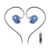 Hidizs Högpresterande Dubbel Magnetisk Krets Dynamisk Drivare Blå MS1-Galaxy In-Ear Monitor, (Med mikrofon)