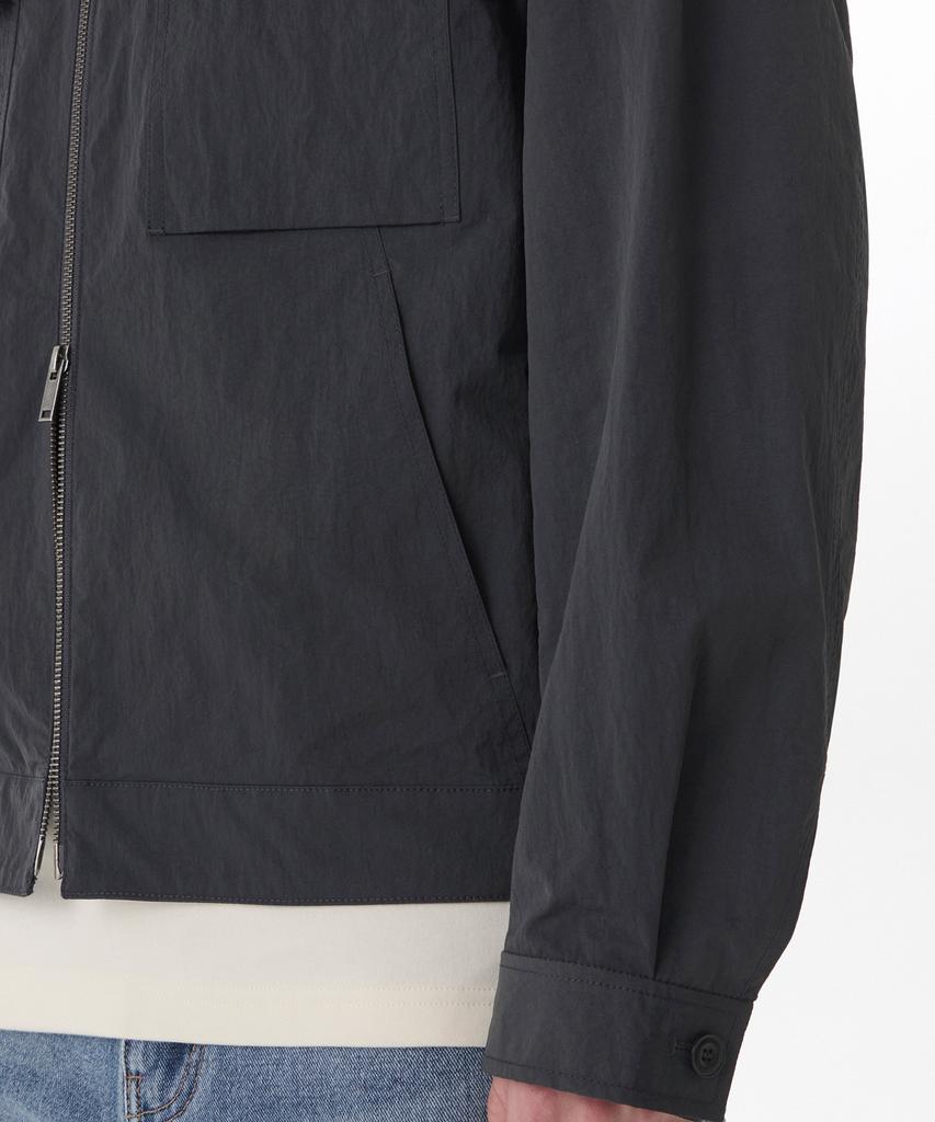 Musinsa Standard Nylon Crease Double Pocket Zip-Up Jacket [Grey]