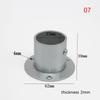 Stainless Steel Flange Seat For Wardrobe Curtain Cloth Rod Seat Round Tube Seats Bracket Household Furniture Hardware Towel Tube Holder