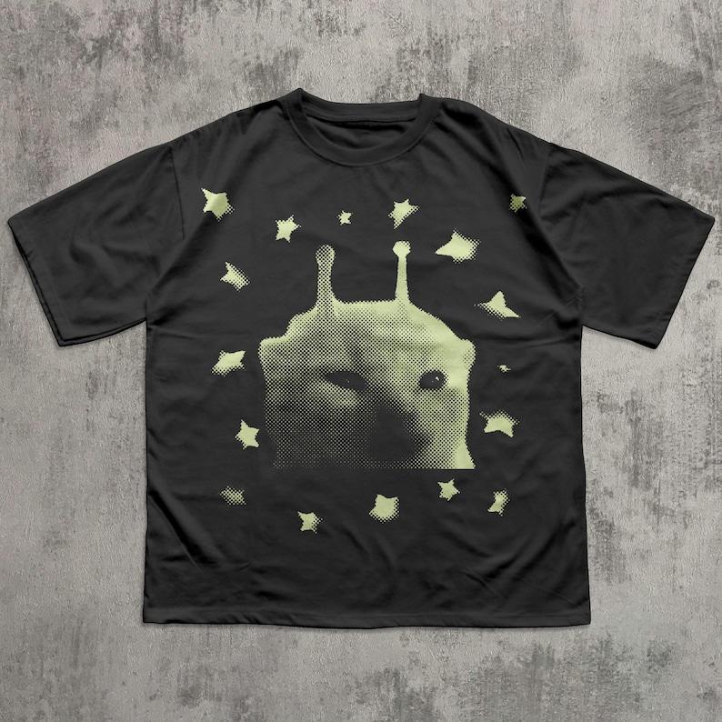 Vintage Funny cute Cat Meme Print Tee Shirt Womens and Unisexs Clothing Fashion Short Sleeve Casual Women T Shirt Top Clothing