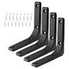 4Pcs Heavy Duty L Shape Wall Bracket 4x4 Inch Floating Shelf Support Joint Angle Bracket for DIY Installation with Screw