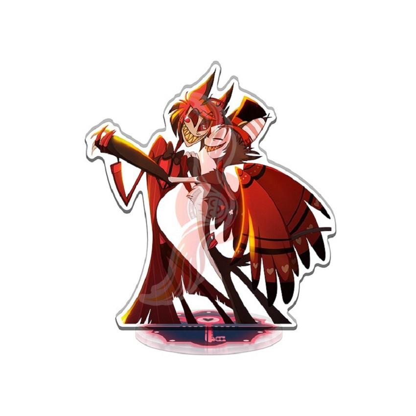 New Hazbin Hotel Charlie Morningstar Stand Acrylic Figures Vaggie Desktop Standing Sign Model Decoration Collection Gifts 2 Poseable Articulated Scale