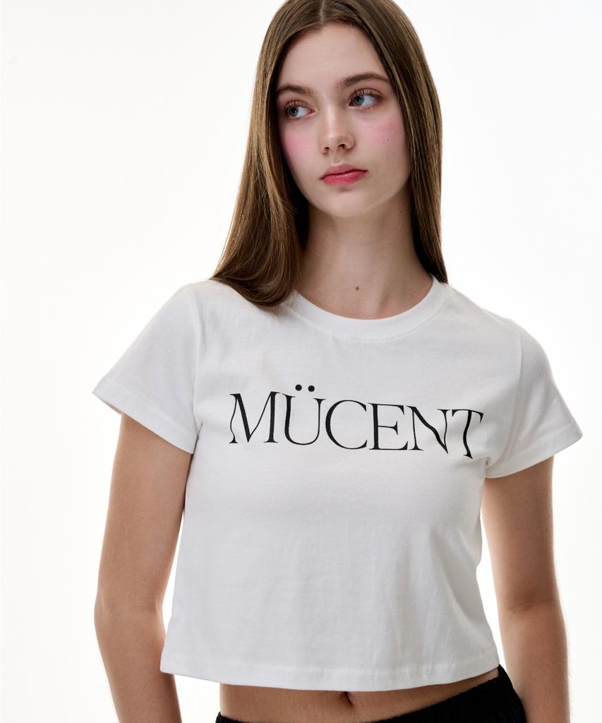 MUCENT Lettering Short Sleeve T-Shirt (2 Colors)