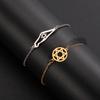 Stainless Steel Je Star of David Charm Bracelet Women Men Adjustable Hexagram Map Bracelets Amulet Jewelry Wholesale