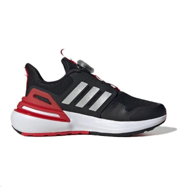 adidas RapidaSport Bounce BOA K Black Scarlet Kids Sneakers Core-Black Silver-Metallic Better-Scarlet ID3388