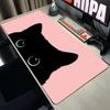 Funny Black Cat Mouse Pads Cute Cat Computer XXL Mausepad Company Desk Pad X Large Kawaii Cushion Office Accessories Rug