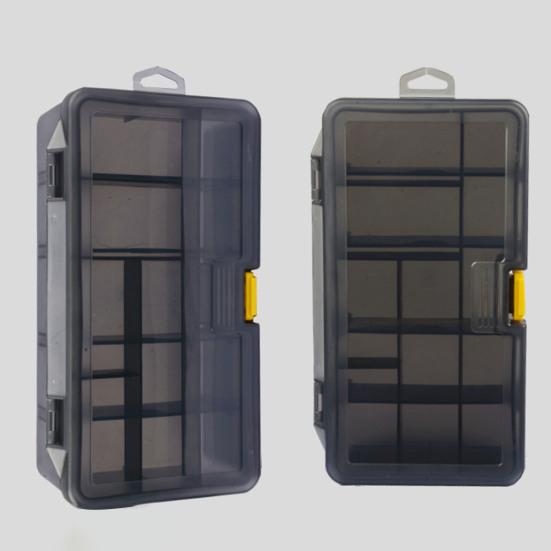 Double-layer Fishing Lure Box with Adjustable Dividers Clear Portable Waterproof Heavy Duty Bait Accessories Organizer Storage Case Container