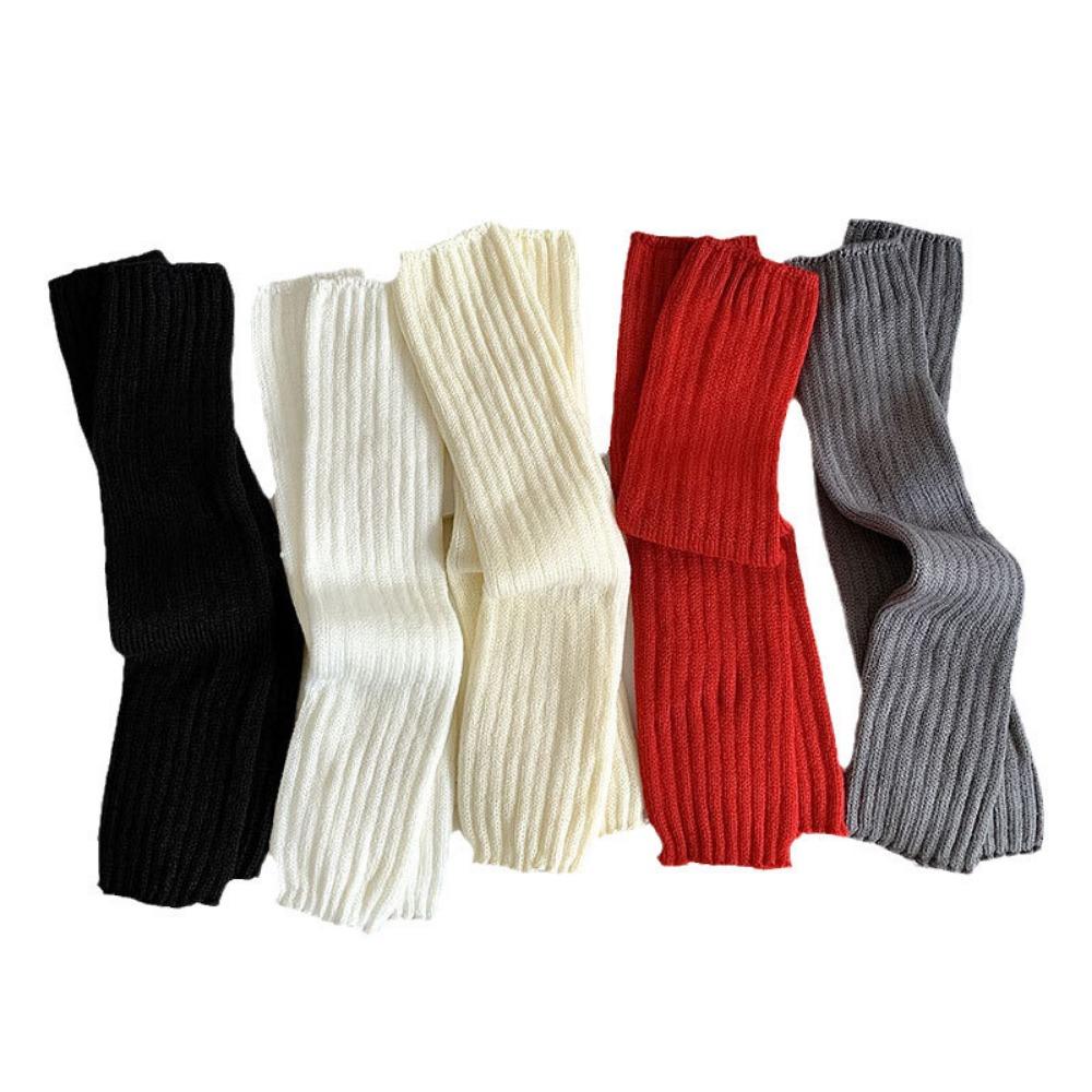 42 cm süße süße japanische Lolita-Beinwärmer, Damen, Knöchelwärmer, Mädchen, Gothic, lange Socken, Y2K, dünn, gestrickt, Cosplay, Haufen, Haufen, Socken