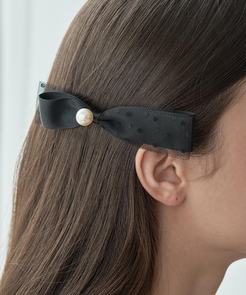 Ellejewelry Pearl Point Ribbon Hairpin Elhp003