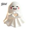Cute Ghost Figurine Halloween Figurine Mini Cartoon Statue Little Spooky Small Vinyl Statue Desktop Ornament for Tiered Tray Home Table Decor Matte
