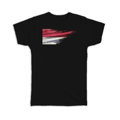 Gift T-Shirt : Monaco Flag Monegasque Travel Expat Country Artistic