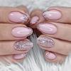 Spicy Bling Red & Pink French Press-On Nails - Wearable Manicure Tips