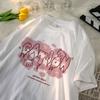Retro Rose Kurzarm T-Shirt Damen Locker Oberteil Sommer Oberteil Halbarm